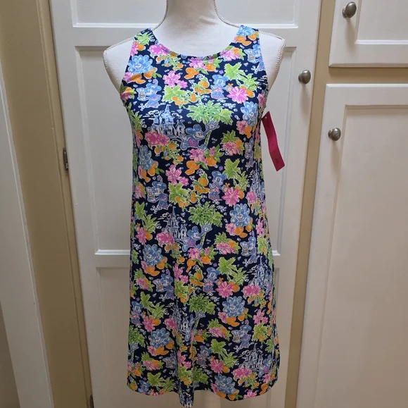 Lily Pulitzer Disney Inspired Floral Sleeveless Dress NWT - Picture 4 of 14